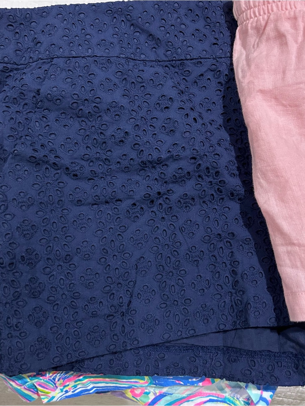 NWT Lilly Pulitzer Navy Eyelet Shorts